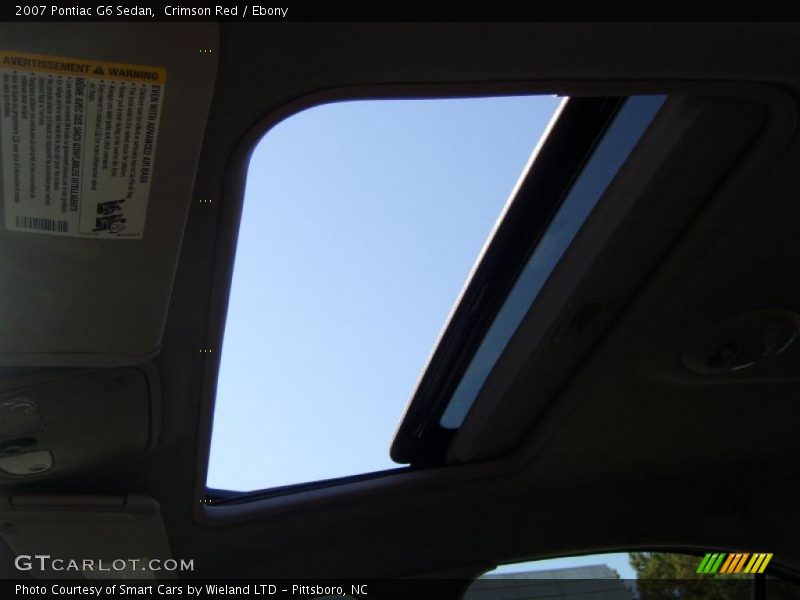 Crimson Red / Ebony 2007 Pontiac G6 Sedan