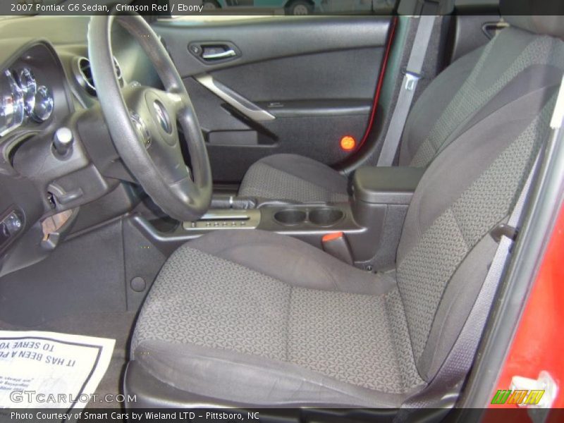 Crimson Red / Ebony 2007 Pontiac G6 Sedan