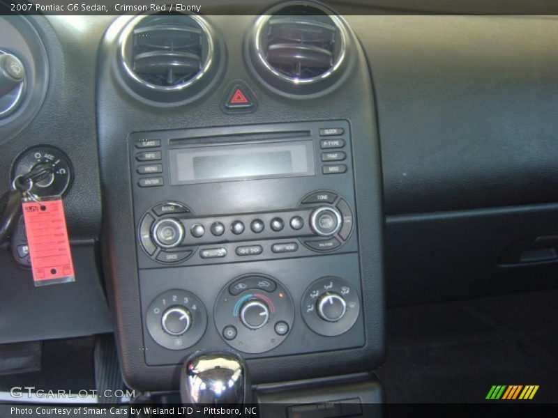 Crimson Red / Ebony 2007 Pontiac G6 Sedan