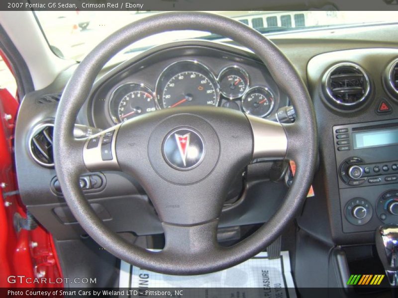 Crimson Red / Ebony 2007 Pontiac G6 Sedan