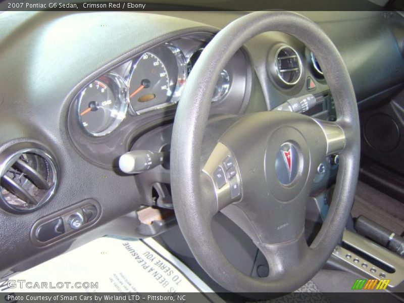 Crimson Red / Ebony 2007 Pontiac G6 Sedan