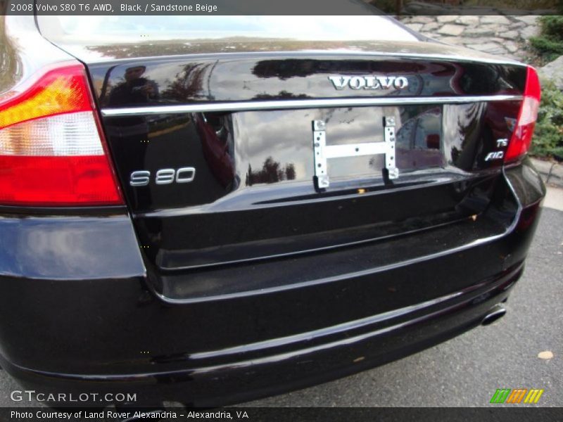 Black / Sandstone Beige 2008 Volvo S80 T6 AWD