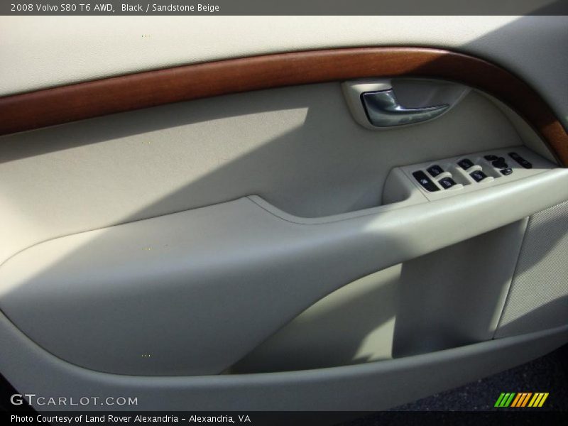 Black / Sandstone Beige 2008 Volvo S80 T6 AWD