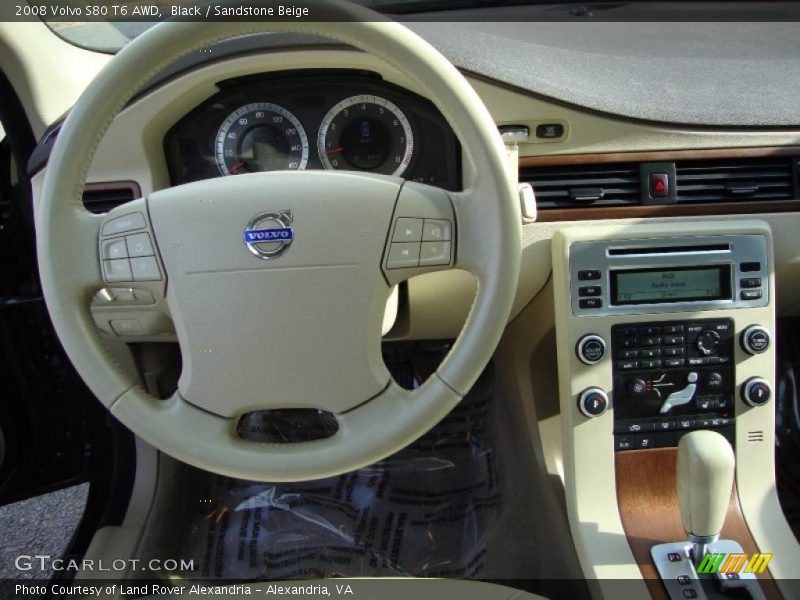 Black / Sandstone Beige 2008 Volvo S80 T6 AWD