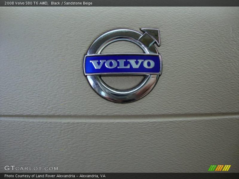 Black / Sandstone Beige 2008 Volvo S80 T6 AWD