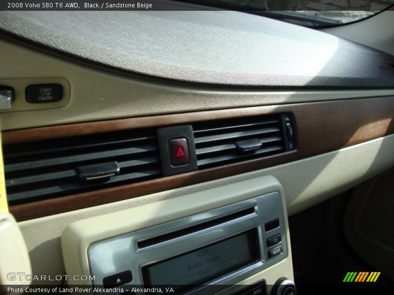 Black / Sandstone Beige 2008 Volvo S80 T6 AWD