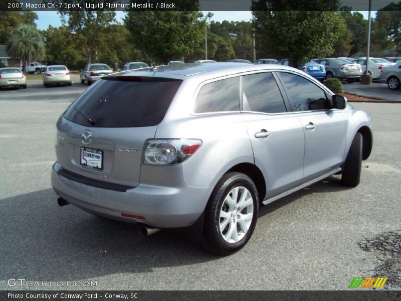 Liquid Platinum Metallic / Black 2007 Mazda CX-7 Sport