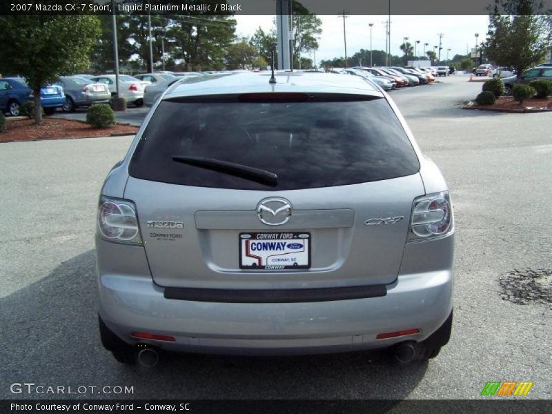 Liquid Platinum Metallic / Black 2007 Mazda CX-7 Sport