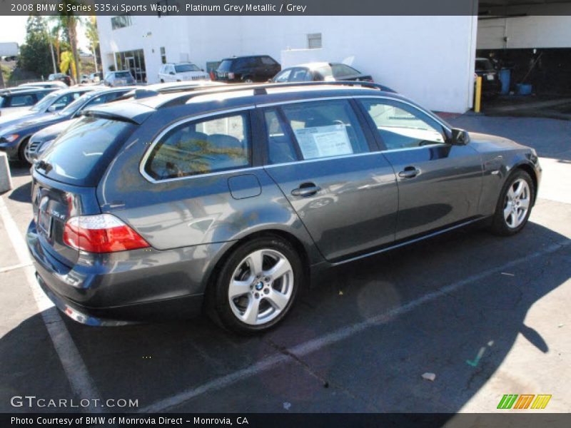 Platinum Grey Metallic / Grey 2008 BMW 5 Series 535xi Sports Wagon