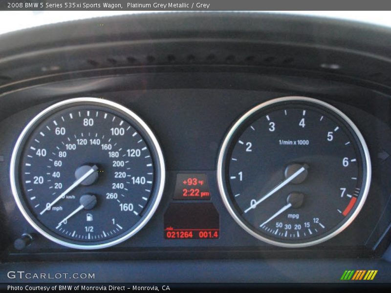  2008 5 Series 535xi Sports Wagon 535xi Sports Wagon Gauges