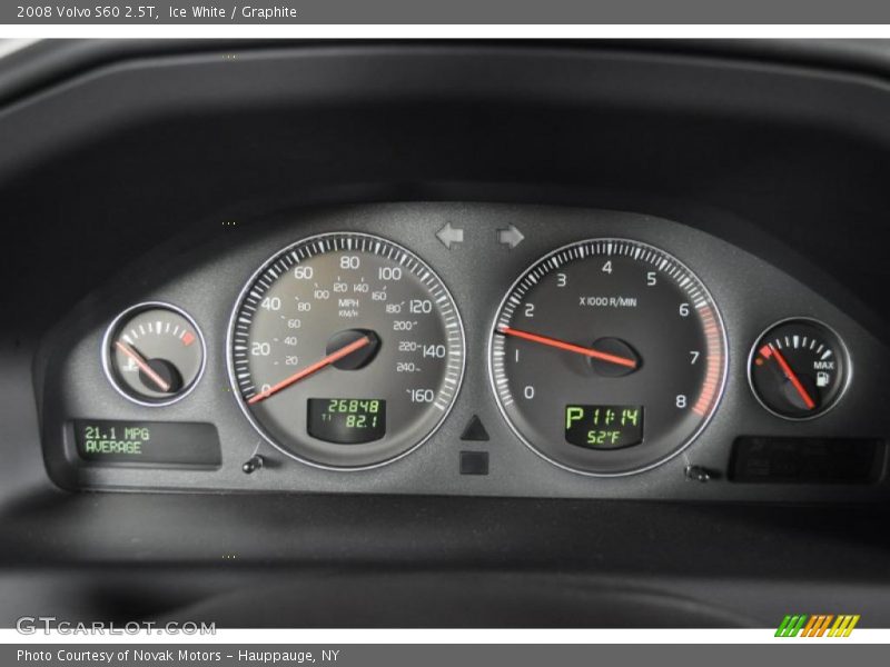 Ice White / Graphite 2008 Volvo S60 2.5T
