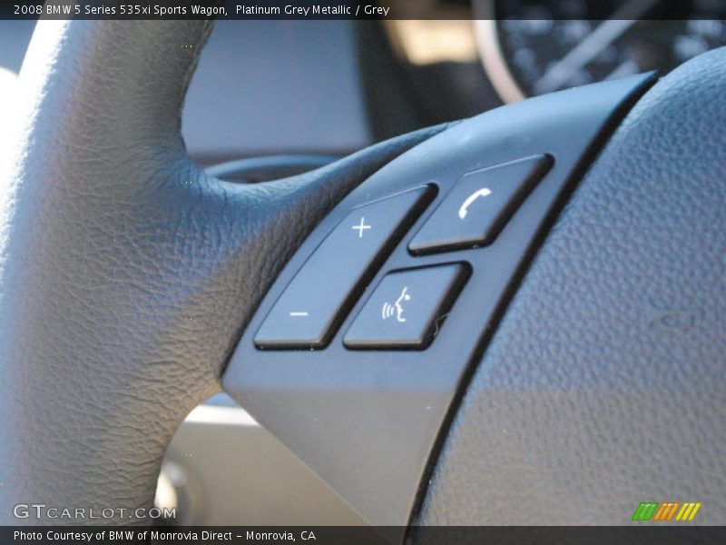 Platinum Grey Metallic / Grey 2008 BMW 5 Series 535xi Sports Wagon