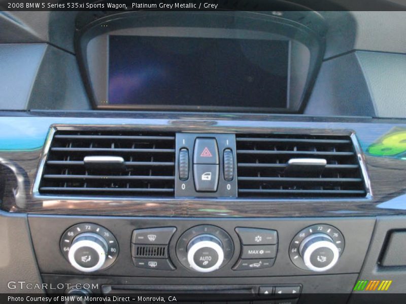 Platinum Grey Metallic / Grey 2008 BMW 5 Series 535xi Sports Wagon