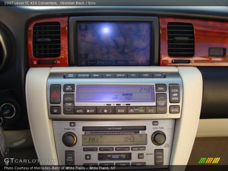 Controls of 2007 SC 430 Convertible