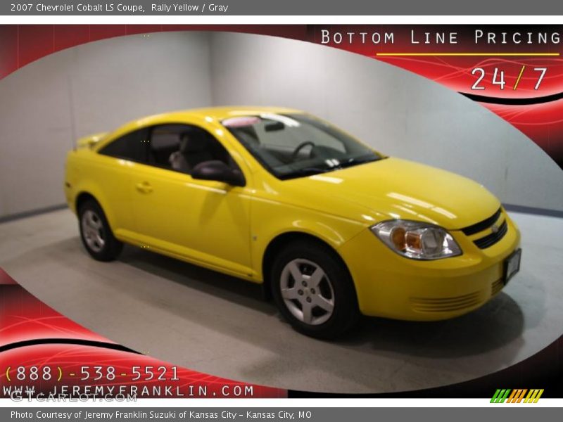 Rally Yellow / Gray 2007 Chevrolet Cobalt LS Coupe