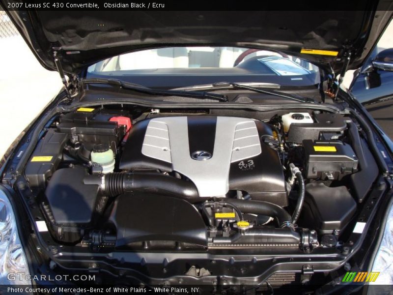  2007 SC 430 Convertible Engine - 4.3 Liter DOHC 32-Valve VVT-i V8