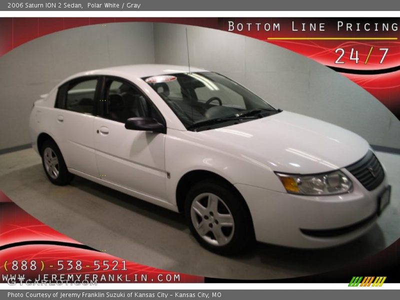 Polar White / Gray 2006 Saturn ION 2 Sedan
