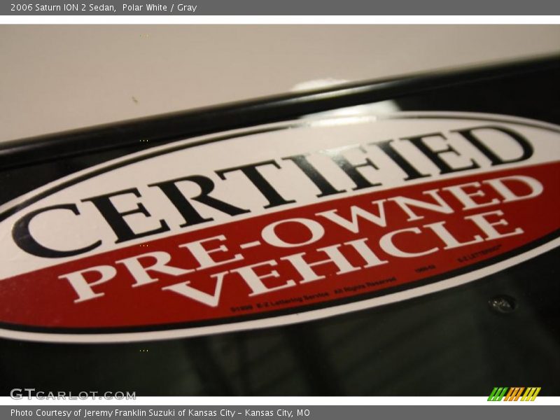 Polar White / Gray 2006 Saturn ION 2 Sedan