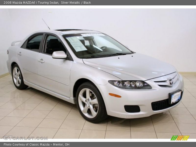 Silver Metallic / Black 2008 Mazda MAZDA6 i Touring Sedan