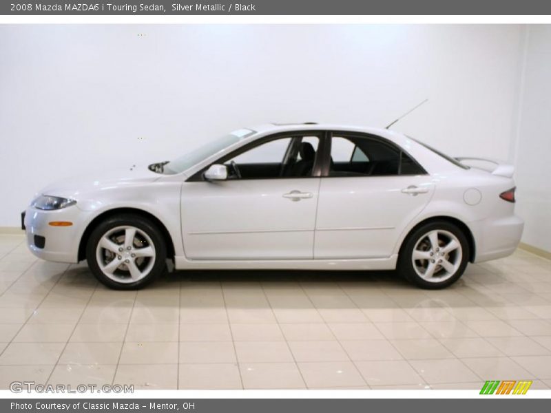 Silver Metallic / Black 2008 Mazda MAZDA6 i Touring Sedan