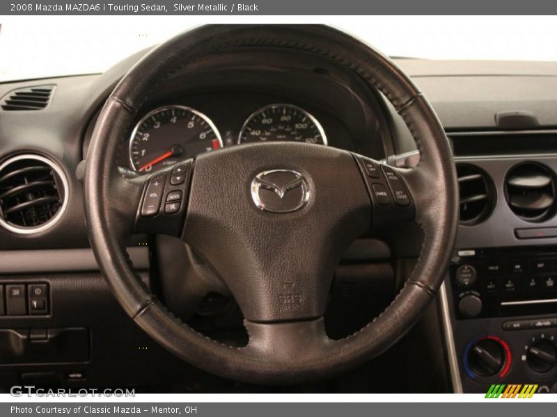 Silver Metallic / Black 2008 Mazda MAZDA6 i Touring Sedan