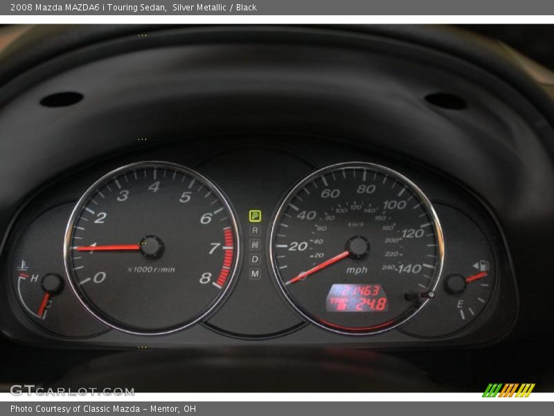 Silver Metallic / Black 2008 Mazda MAZDA6 i Touring Sedan