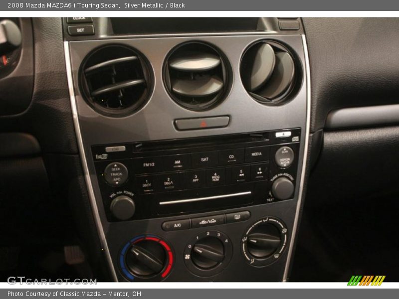 Silver Metallic / Black 2008 Mazda MAZDA6 i Touring Sedan