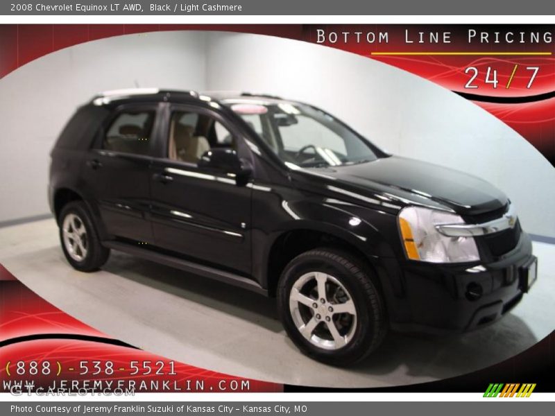 Black / Light Cashmere 2008 Chevrolet Equinox LT AWD