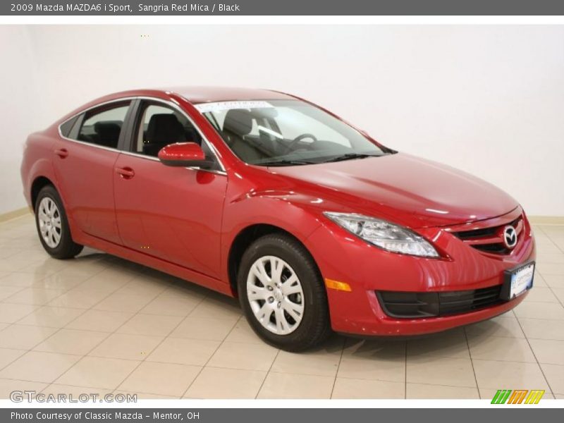 Sangria Red Mica / Black 2009 Mazda MAZDA6 i Sport