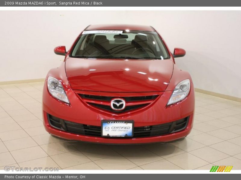 Sangria Red Mica / Black 2009 Mazda MAZDA6 i Sport