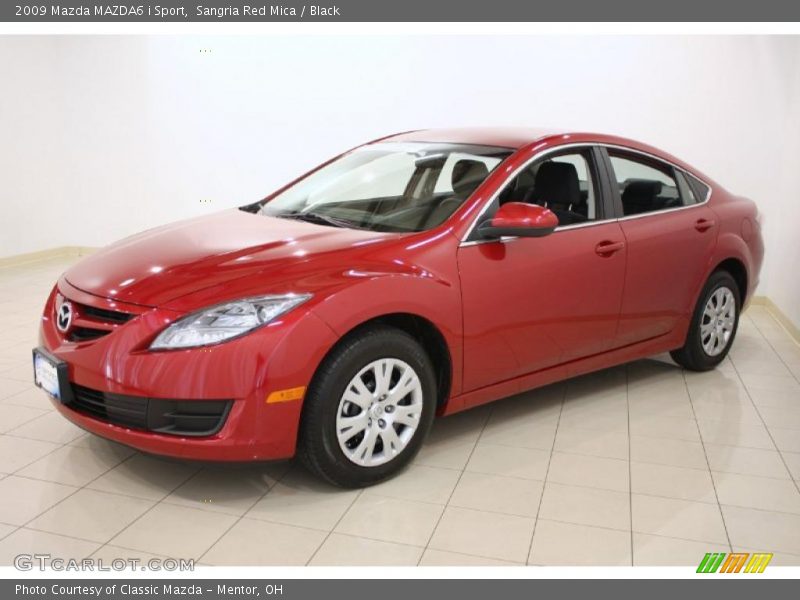 Sangria Red Mica / Black 2009 Mazda MAZDA6 i Sport