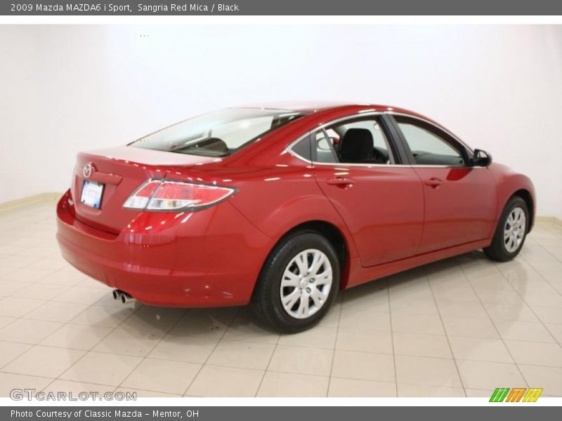 Sangria Red Mica / Black 2009 Mazda MAZDA6 i Sport