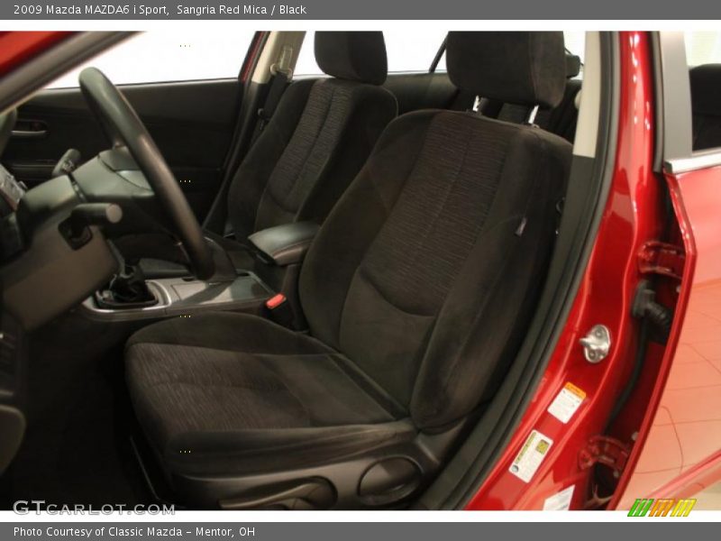 Sangria Red Mica / Black 2009 Mazda MAZDA6 i Sport