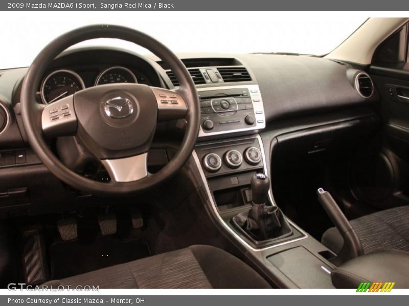 Sangria Red Mica / Black 2009 Mazda MAZDA6 i Sport