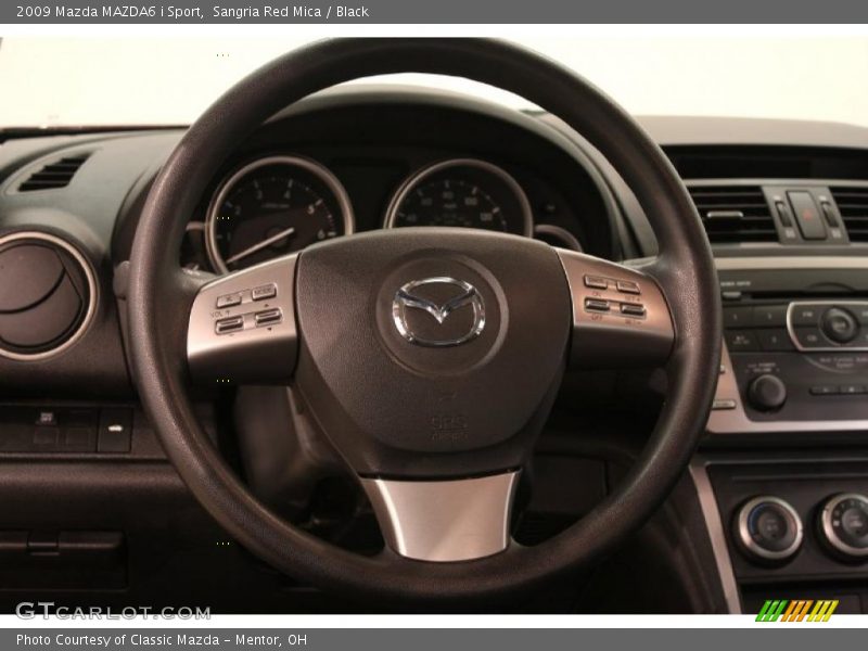 Sangria Red Mica / Black 2009 Mazda MAZDA6 i Sport