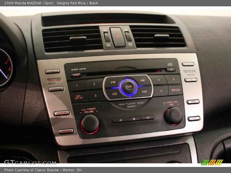 Sangria Red Mica / Black 2009 Mazda MAZDA6 i Sport