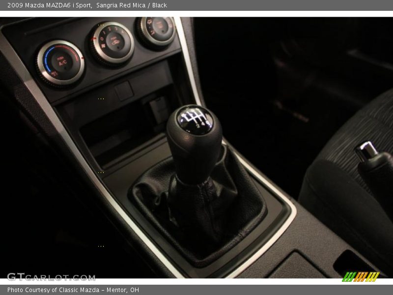 Sangria Red Mica / Black 2009 Mazda MAZDA6 i Sport