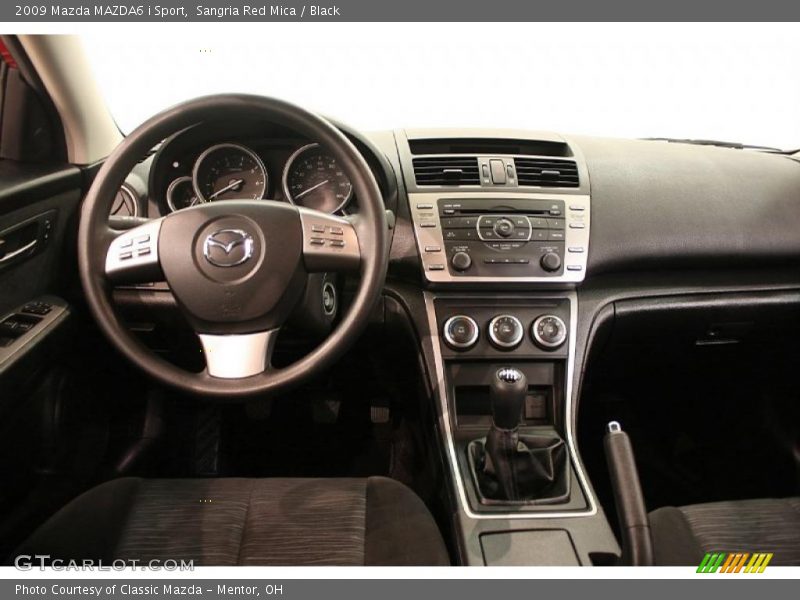 Sangria Red Mica / Black 2009 Mazda MAZDA6 i Sport