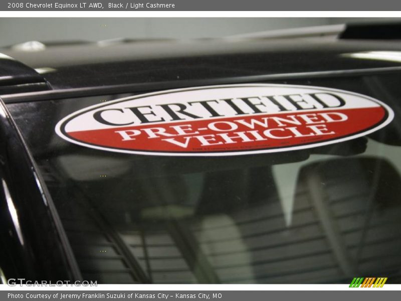Black / Light Cashmere 2008 Chevrolet Equinox LT AWD
