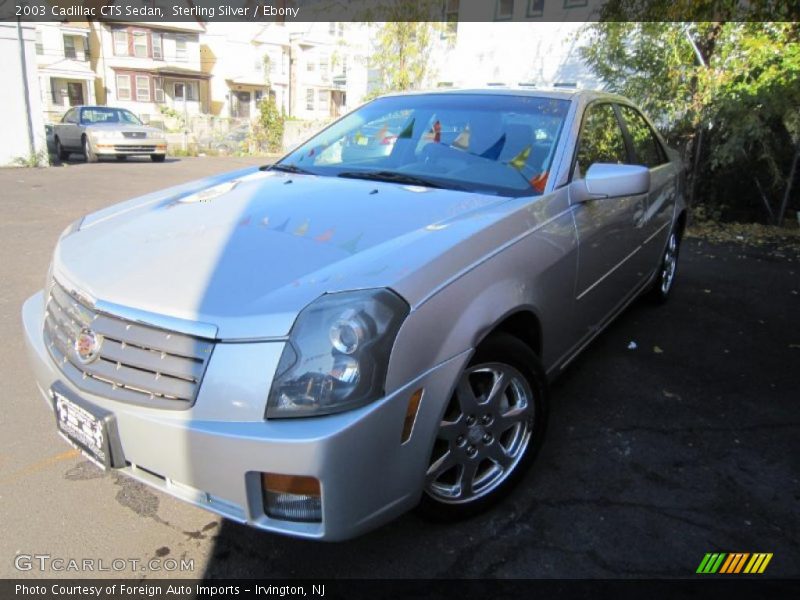 Sterling Silver / Ebony 2003 Cadillac CTS Sedan