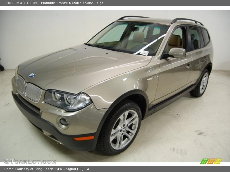 Platinum Bronze Metallic / Sand Beige 2007 BMW X3 3.0si