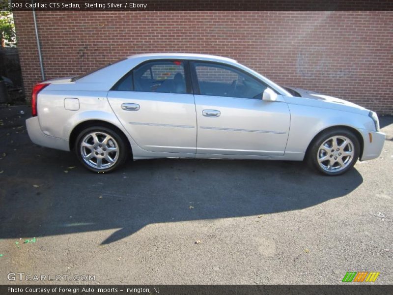 Sterling Silver / Ebony 2003 Cadillac CTS Sedan