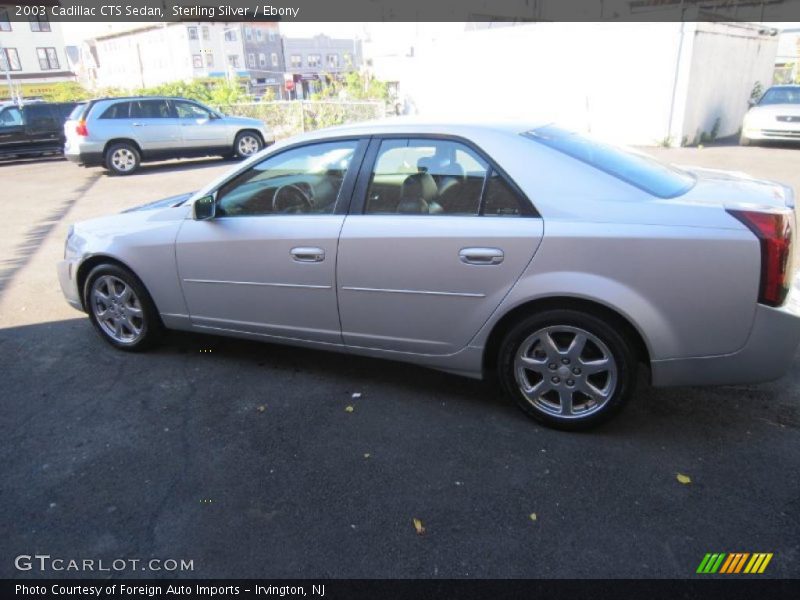 Sterling Silver / Ebony 2003 Cadillac CTS Sedan