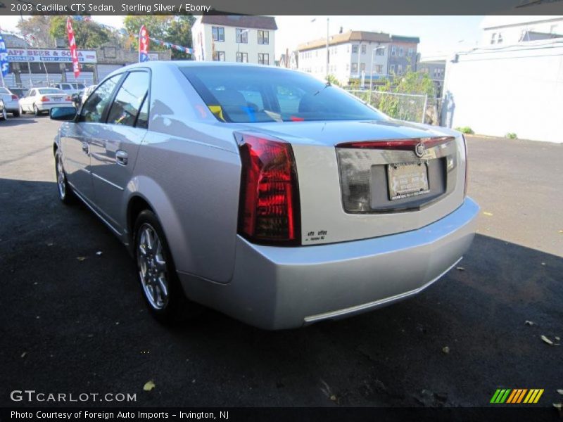 Sterling Silver / Ebony 2003 Cadillac CTS Sedan