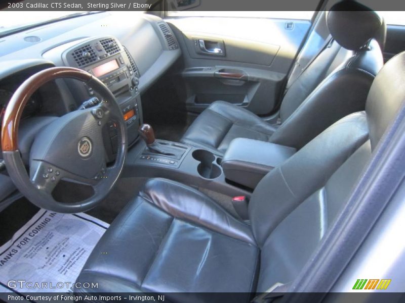 Sterling Silver / Ebony 2003 Cadillac CTS Sedan
