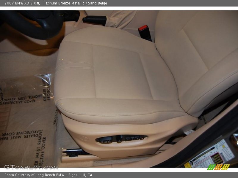Platinum Bronze Metallic / Sand Beige 2007 BMW X3 3.0si