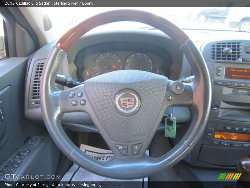 Sterling Silver / Ebony 2003 Cadillac CTS Sedan