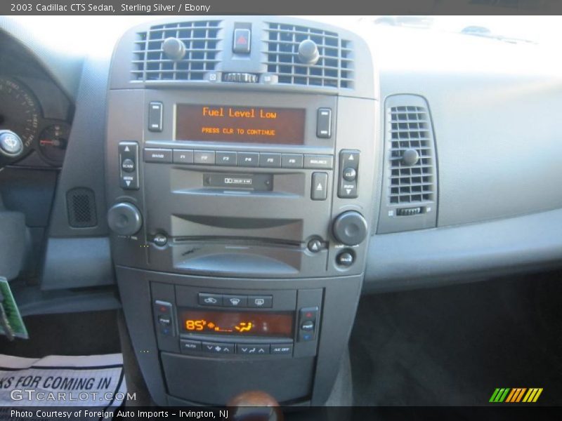Sterling Silver / Ebony 2003 Cadillac CTS Sedan