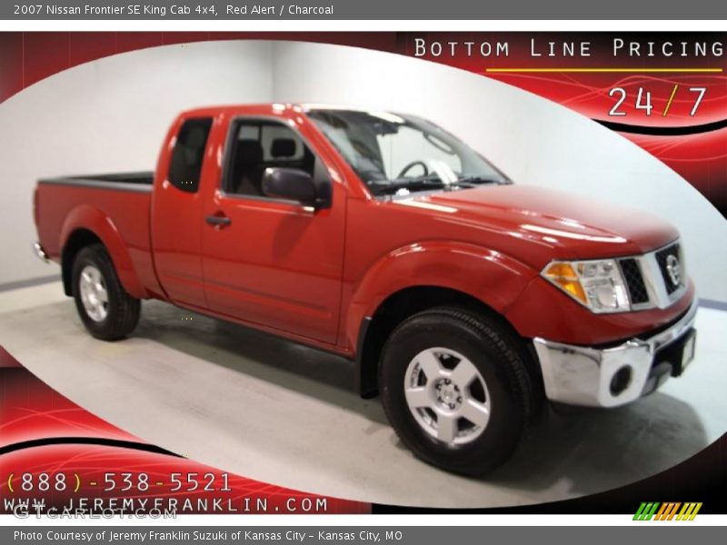 Red Alert / Charcoal 2007 Nissan Frontier SE King Cab 4x4