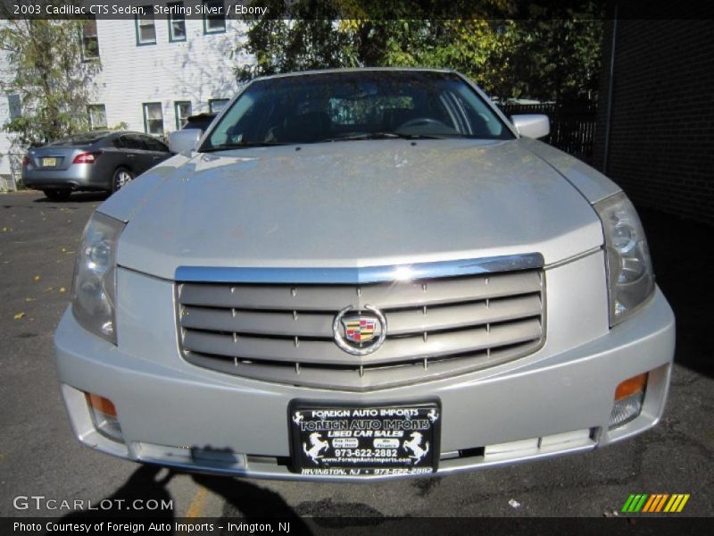 Sterling Silver / Ebony 2003 Cadillac CTS Sedan